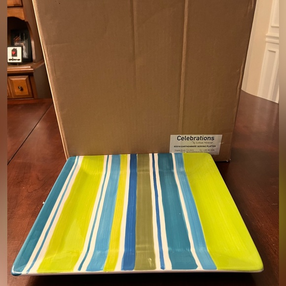 Vintage Celebrations by Lillian Vernon Earthenware Serving Platter - Picture 3 of 3